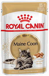 Royal Canin MAINE COON ADULT. Корм для кошек породы Мейн-кун старше 15 месяцев, 85г (в соусе)