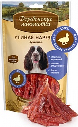 Деревенские лакомства для собак Утиная нарезка сушеная 90г