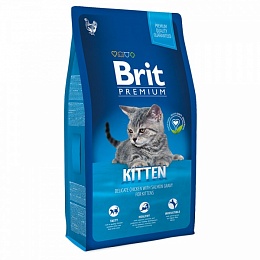 BRIT Premium Cat для котят с курицей в лососевом соусе 300г
