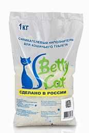 Betty Cat наполнитель  для кошачьего туалета силикагель Нейтральный 2,2л/1кг (шарики)