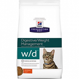 HPD w/d корм для кошек для поддержания веса 5 кг 