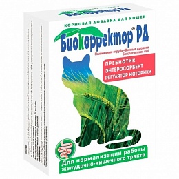 Биокорректор для кошек натуральная биологически активная добавка, 60таб