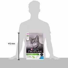 Сухой корм Purina Pro Plan для стерилизованных кошек и кастрированных котов, с кроликом, Пакет, 3 кг