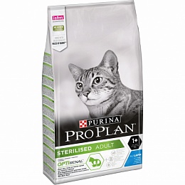 Сухой корм Purina Pro Plan для стерилизованных кошек и кастрированных котов, с кроликом, Пакет, 10 кг