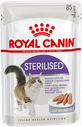 Royal Canin STERILISED (В ПАШТЕТЕ) ДЛЯ ВЗРОСЛЫХ СТЕРИЛИЗОВАННЫХ КОШЕК 85г