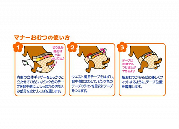 Многоразовые подгузники для собак S, 30*45см 15шт Япония