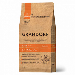 GRANDORF Junior Lamb&Turkey 10кг (ягнёнок с рисом для юниоров)