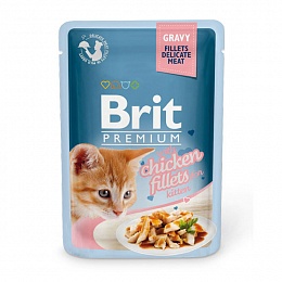 BRIT Premium влажный для котят 85г Курица в соусе