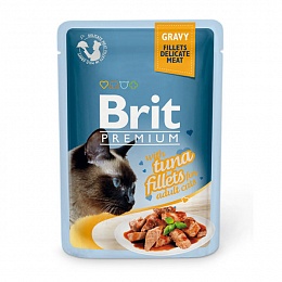 BRIT Premium влажный для кошек 85г Тунец в соусе
