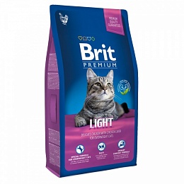 BRIT Premium Cat Light для кошек с избыточным весом Курица/Печень  300г